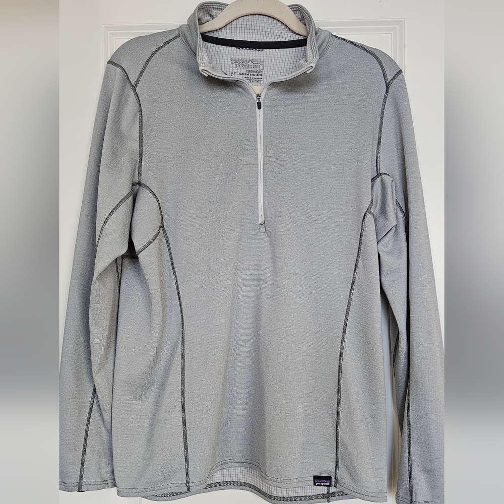 Patagonia Capilene Midweight 1/4 Zip Pullover Gray Baselayer Women’s Large